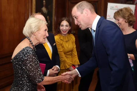 Prince William makes Mary Berry cry with a surprise video on her 90th birthday.