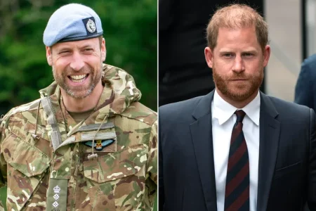 Prince-William-Colonel-in-Chief-of-the-Army-Air-Corps-Prince-Harry-arrives-at-the-Royal-Courts-of-Justice