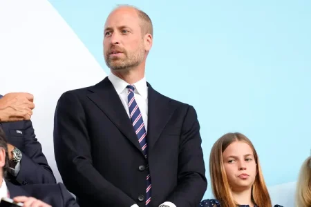 Princess Charlotte Joins Prince William at Soccer Match
