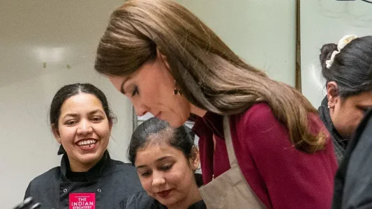 Princess Kate favorite curry recipe served with rice and fresh cilantro